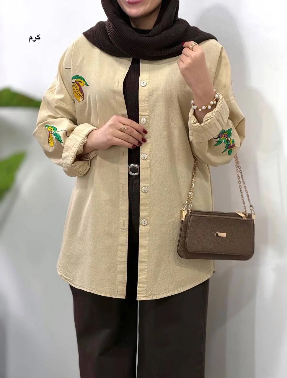 مانتو گلدوزی آیسو ارکیده